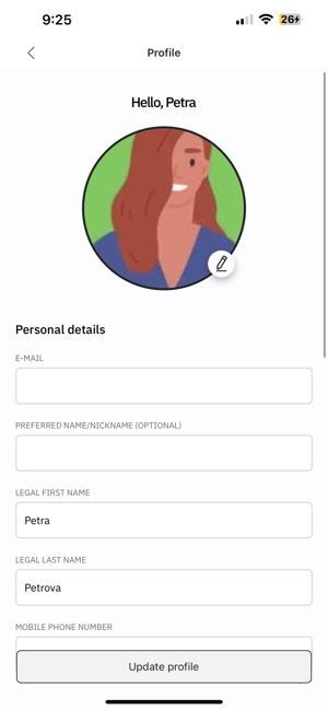 Edit Profile